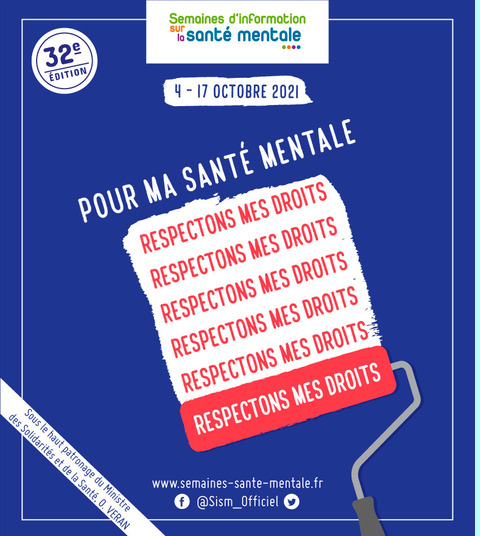 Affiche des Semaines d’Information sur la Santé Mentale