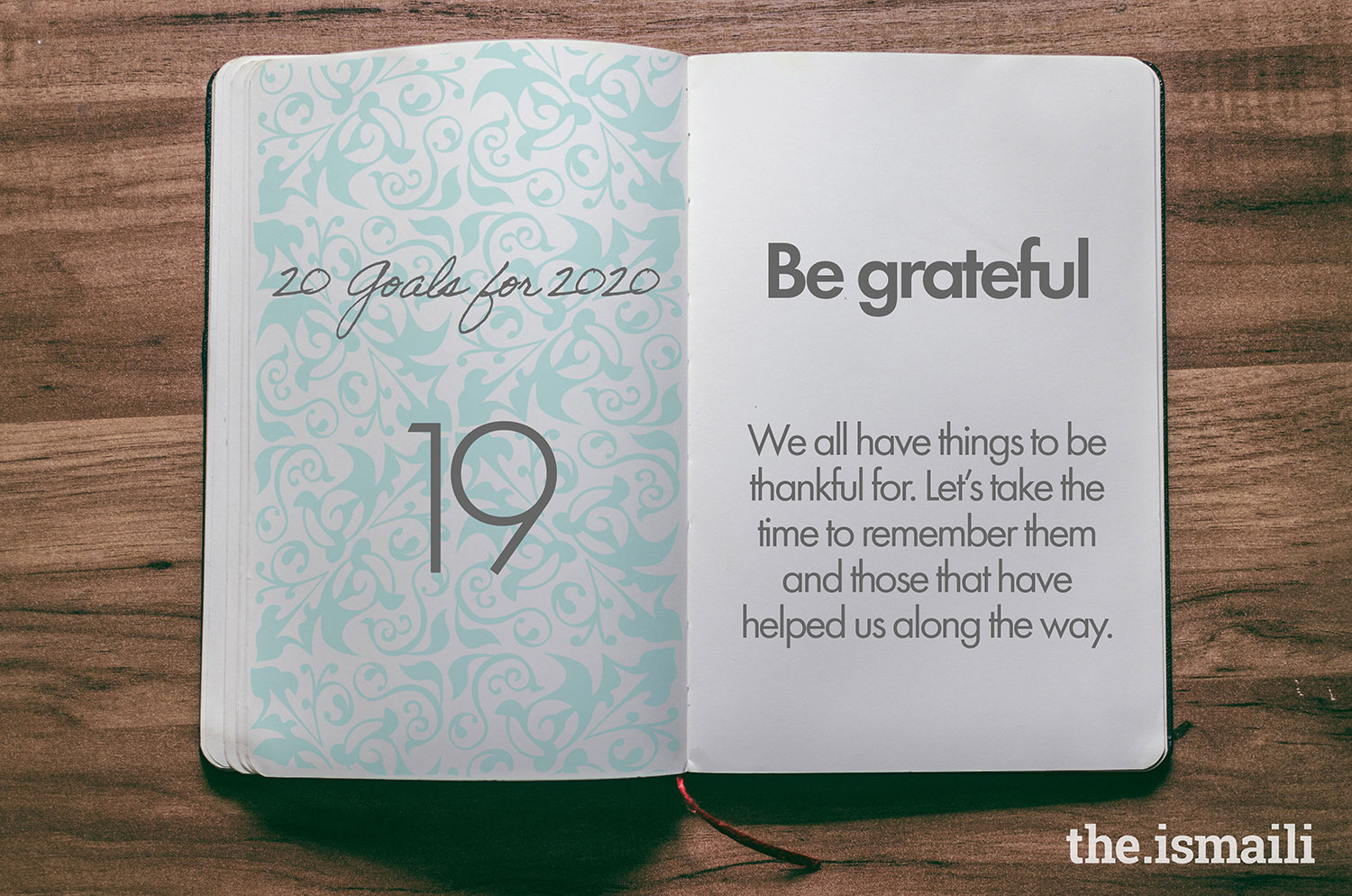 Goal 19: Be grateful