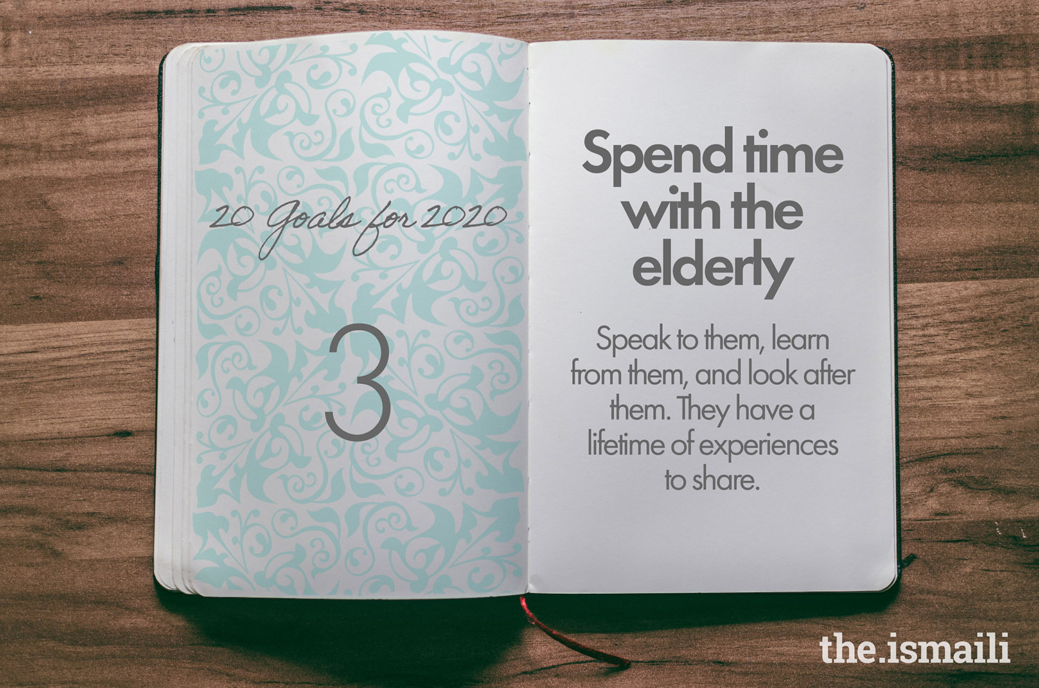 Goal 3: Spend time with the elderly