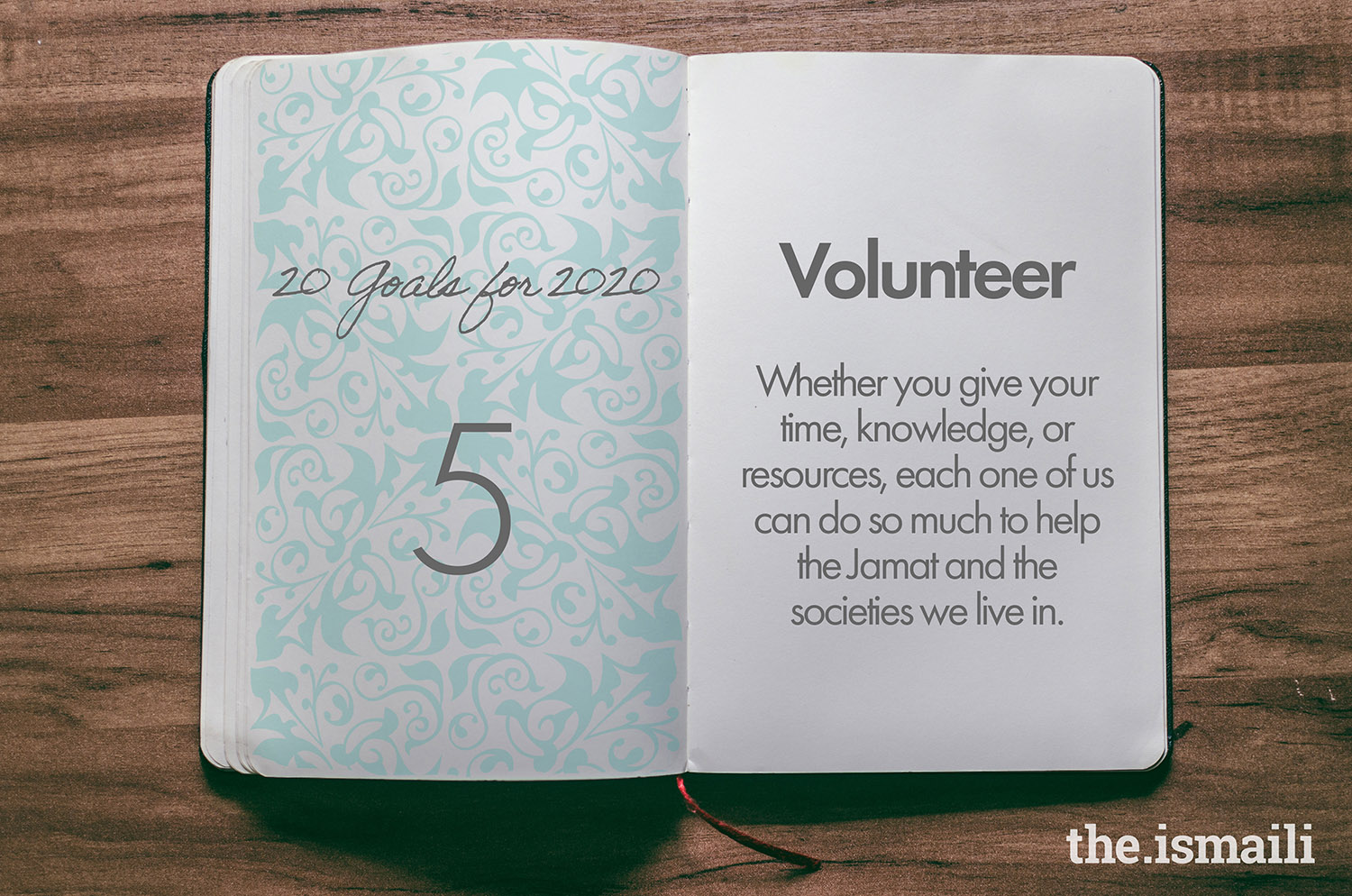 Goal 5: Volunteer
